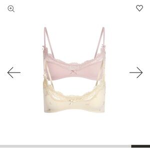 NWT Skims fits everybody lace scoop bralette 2 pack
